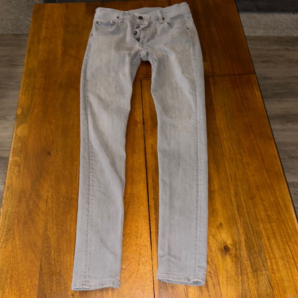 rag & bone Standard Issue Fit 1 skinny leg jeans in Gray